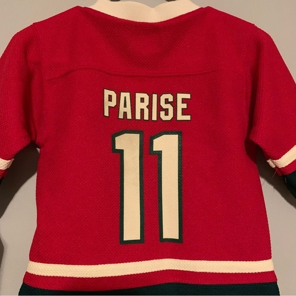 NWT. NHL Minnesota Wild Kids Red Hockey Jersey - Picture 5 of 5